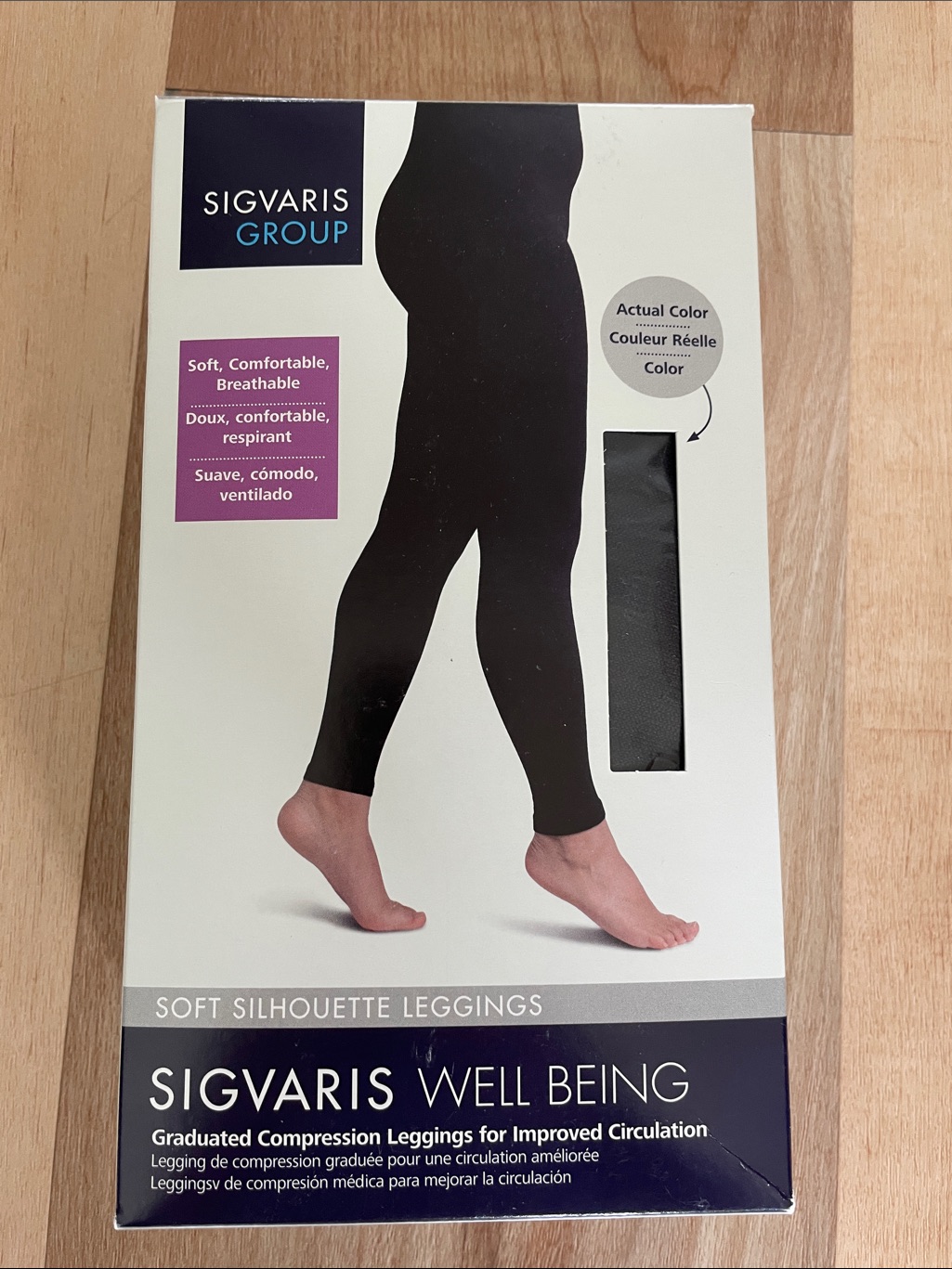 Sigvaris Black Compression Leggings Size A